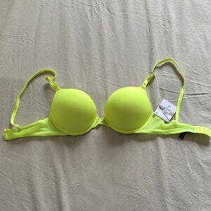 Smart & Sexy Neon Yellow Bra push up 34b